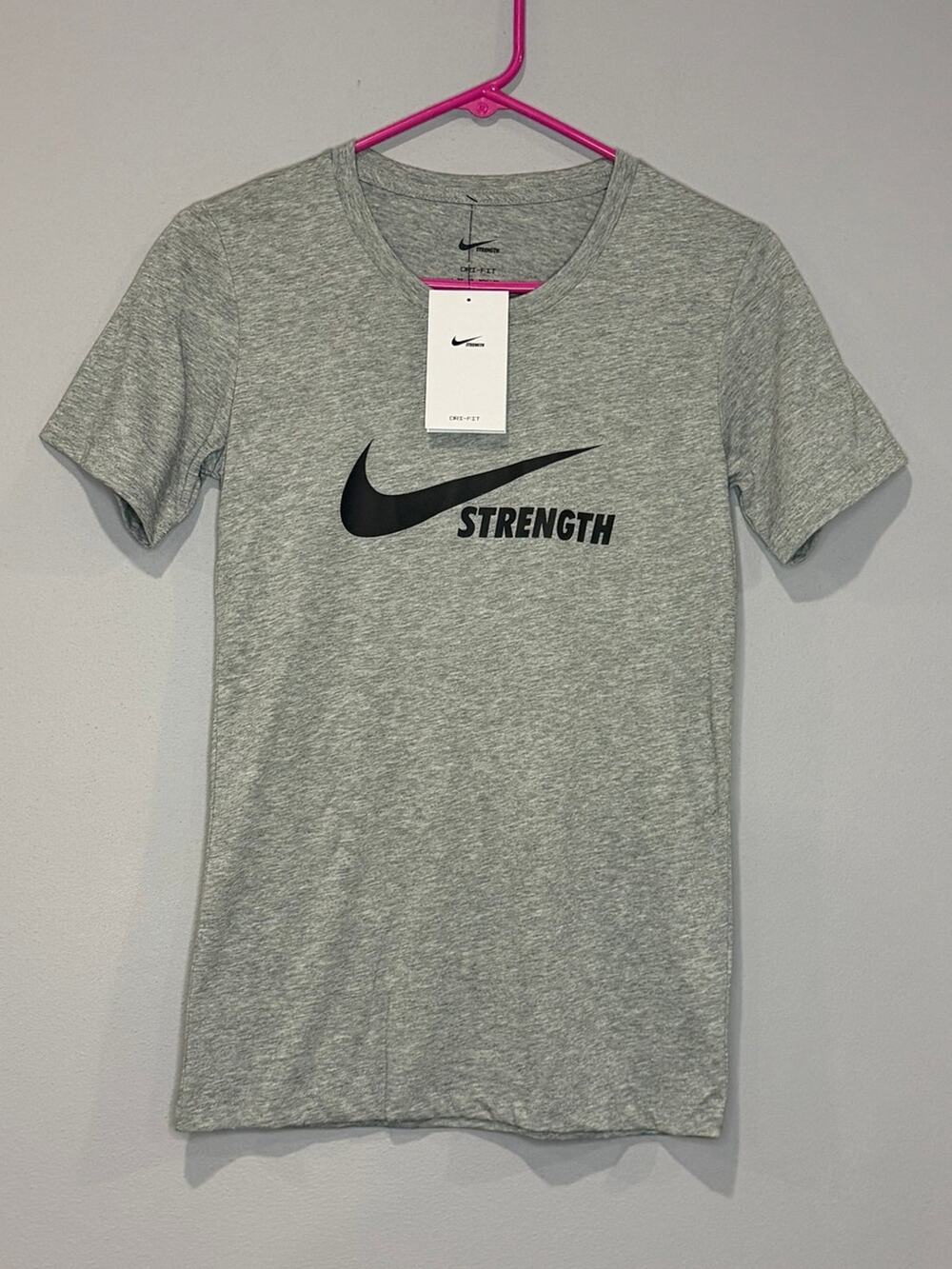 Nike Strength Dri-FIT Training T-Shirt Heather Grey XS